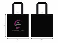 Reusable Non-Woven Bags 15wX16h - Black